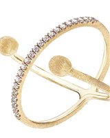 Ring Nanis Woman Dancing Elite in Yellow Gold Diamante 0.17 Ct AS8-583 - AS8-583